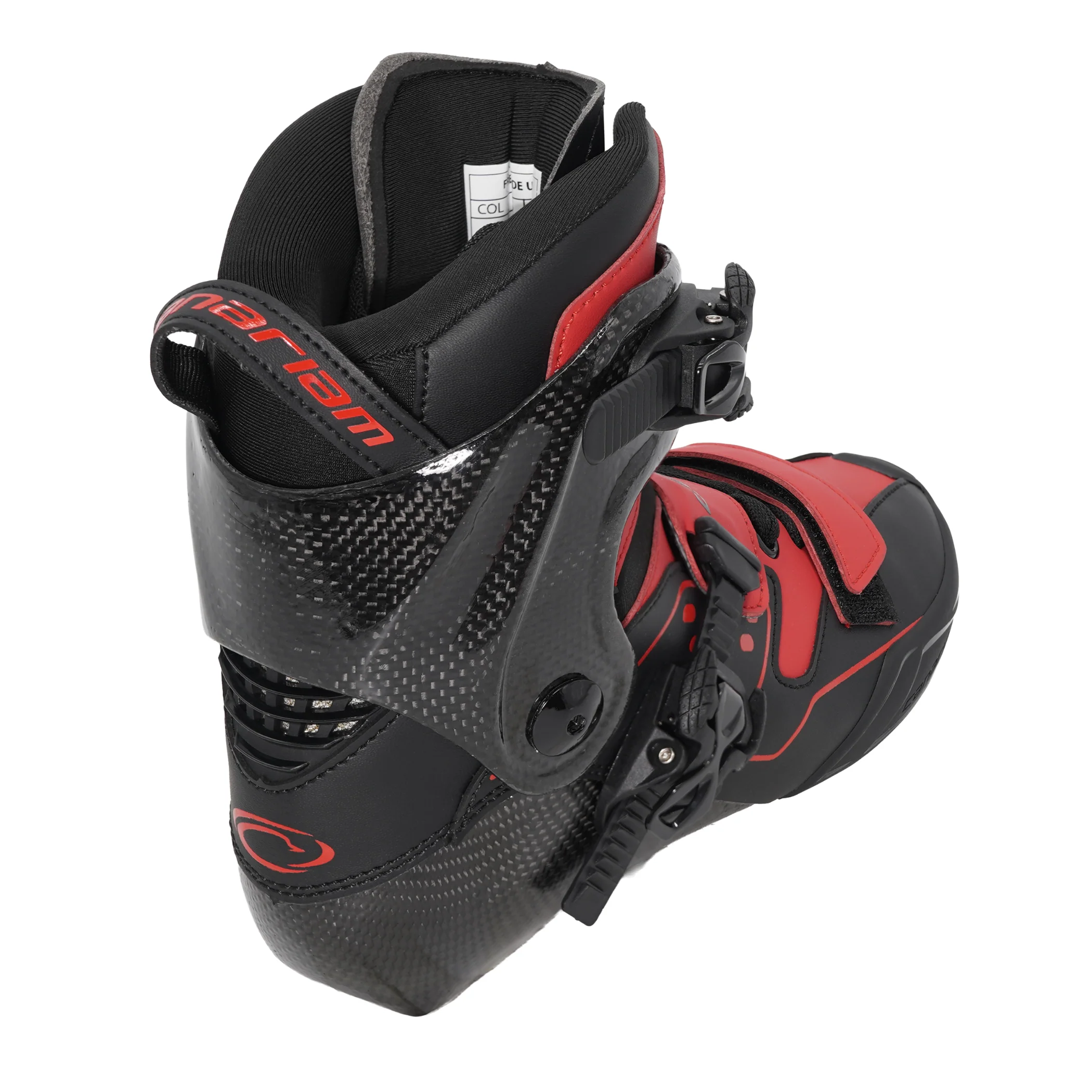 Bota Freeride Urban Negro x Rojo Mate - Image 3